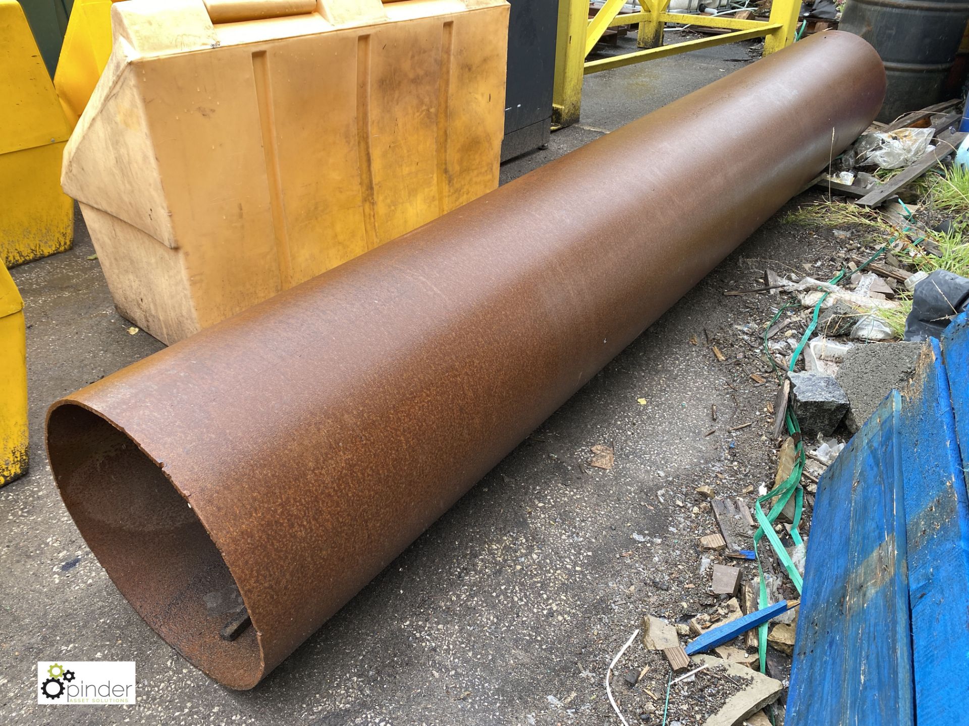 Steel Pipe, approx. 3380mm x 490mm diameter (LOCATION: Station Lane)