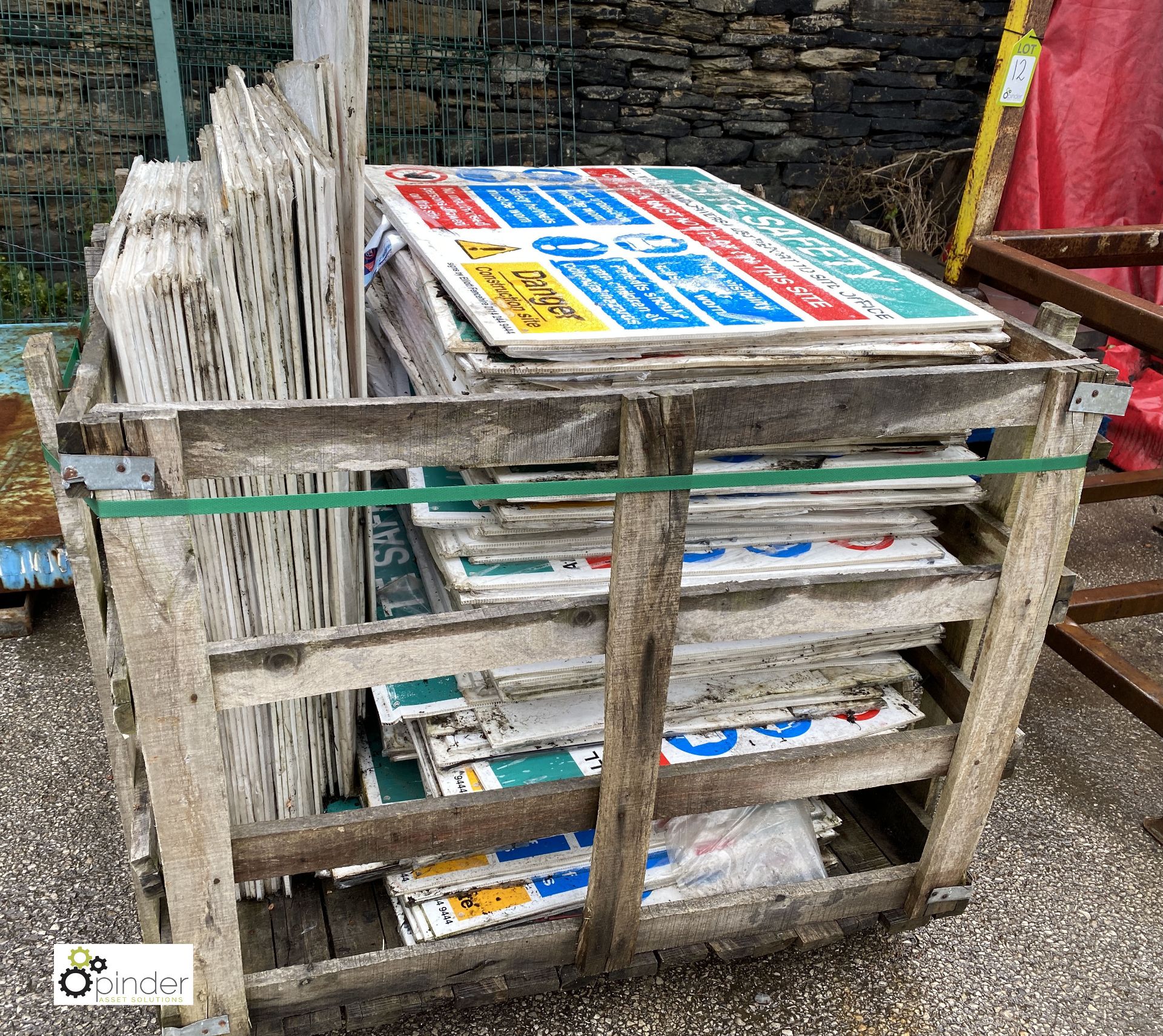 Large quantity Site Safety Signs, to stillage (LOCATION: Station Lane) - Image 3 of 4