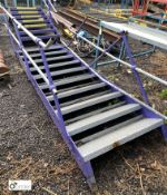 10-tread Stairway, approx. 960mm wide x 3100mm, with handrails (LOCATION: Woodhead Road)