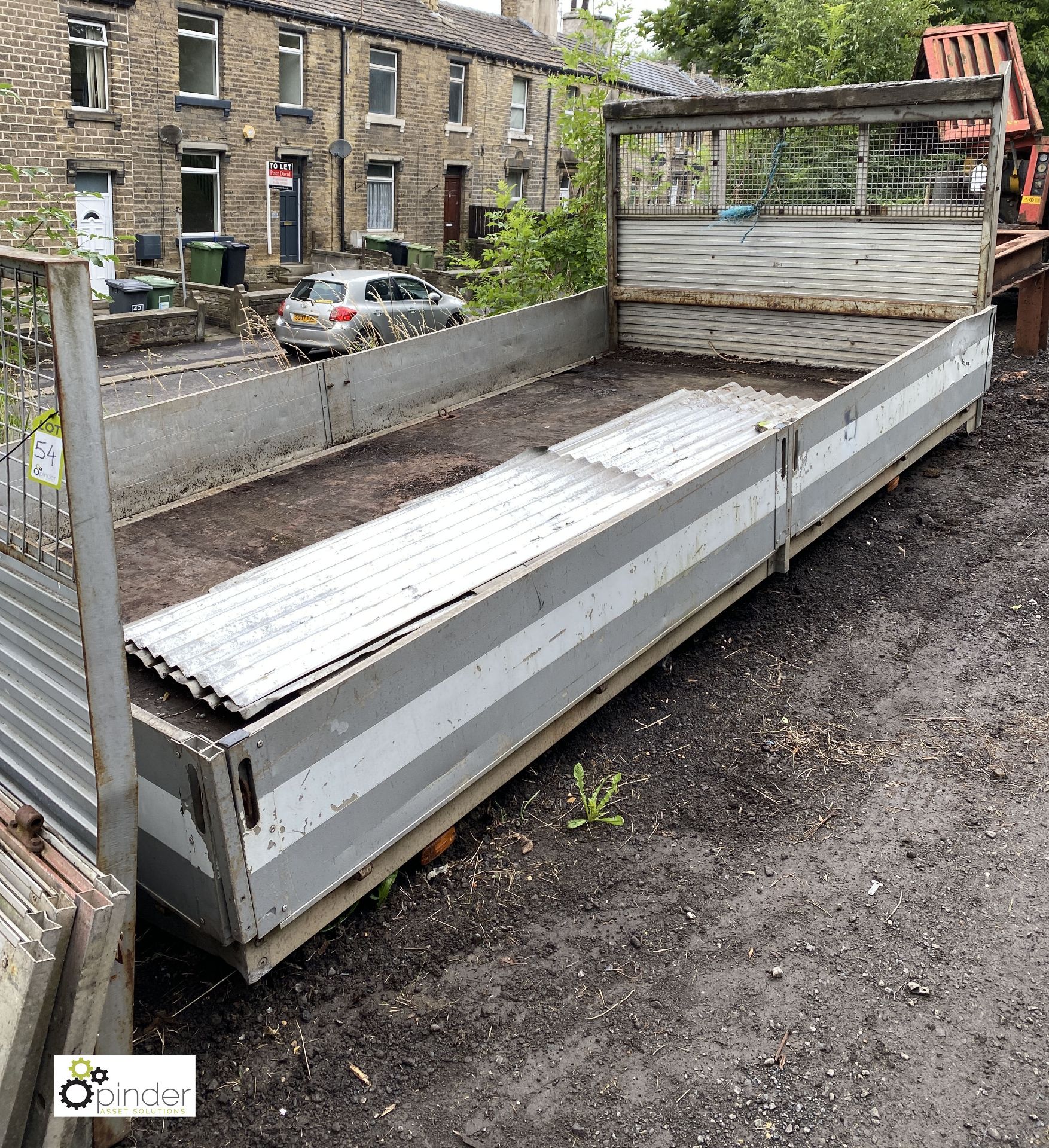 Aluminium framed timber bed Dropside Body, with sides and rear, approx. 4430mm x 2170mm (LOCATION: - Image 2 of 3