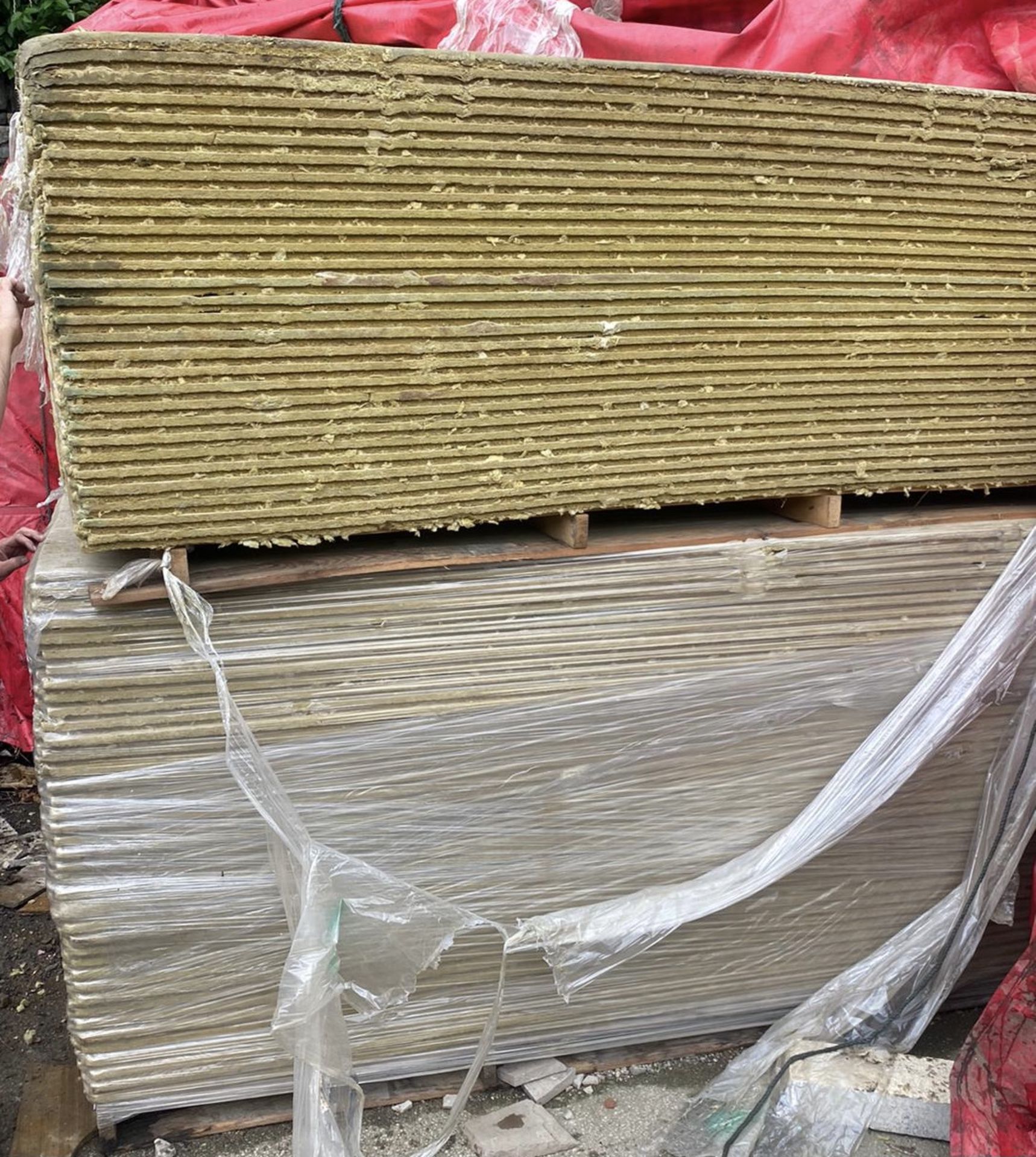 4 pallets various Insulation, comprising pallet 58 sheets, 2400mm x 600mm x 40mm; 2 pallets 156