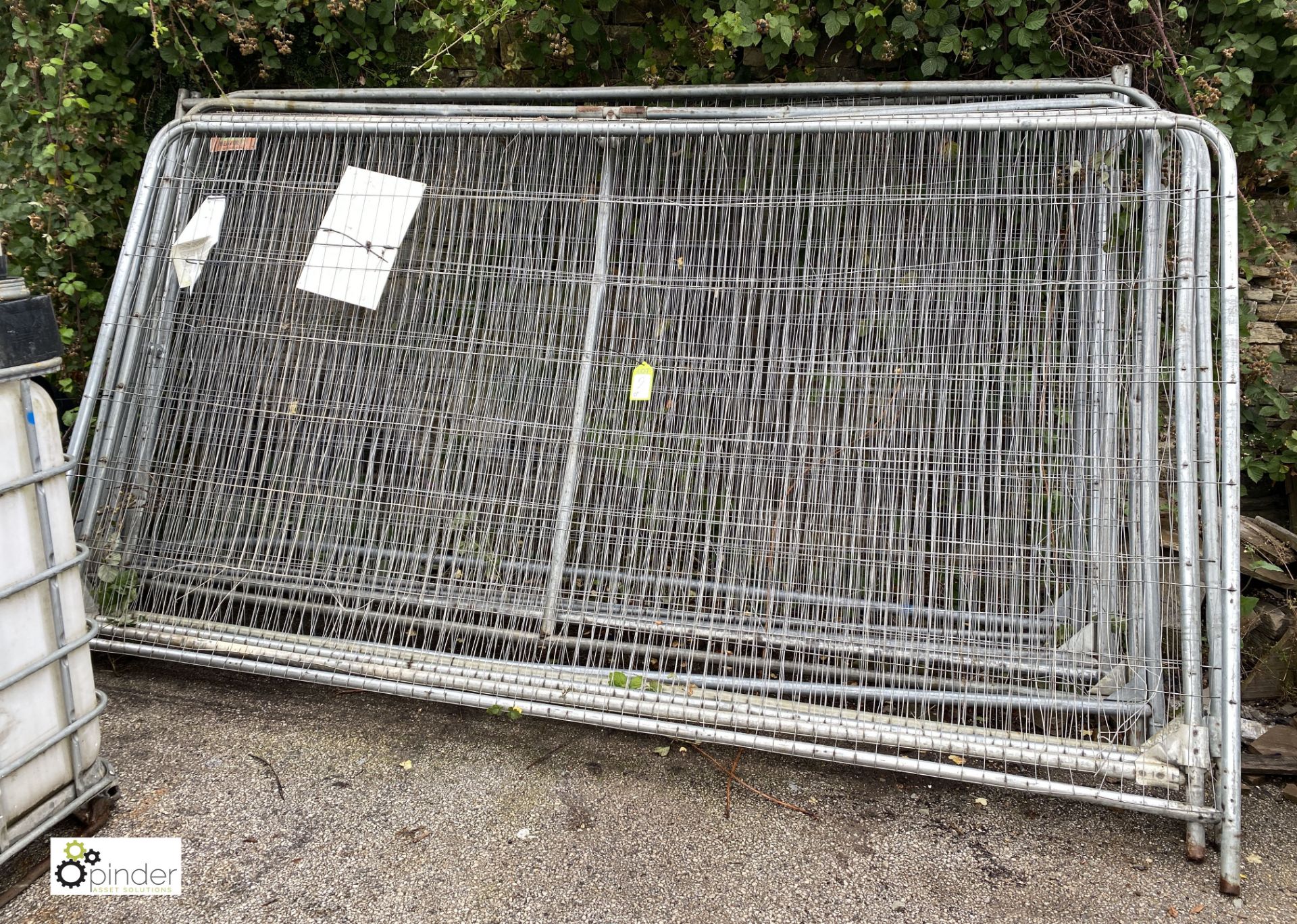 11 Herras Fence Panels, approx. 3450mm x 2000mm (LOCATION: Station Lane)