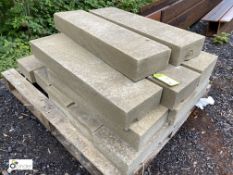 13 Yorkshire stone Quoin Slabs, various lengths, approx. 218mm x 100mm, to pallet (LOCATION: