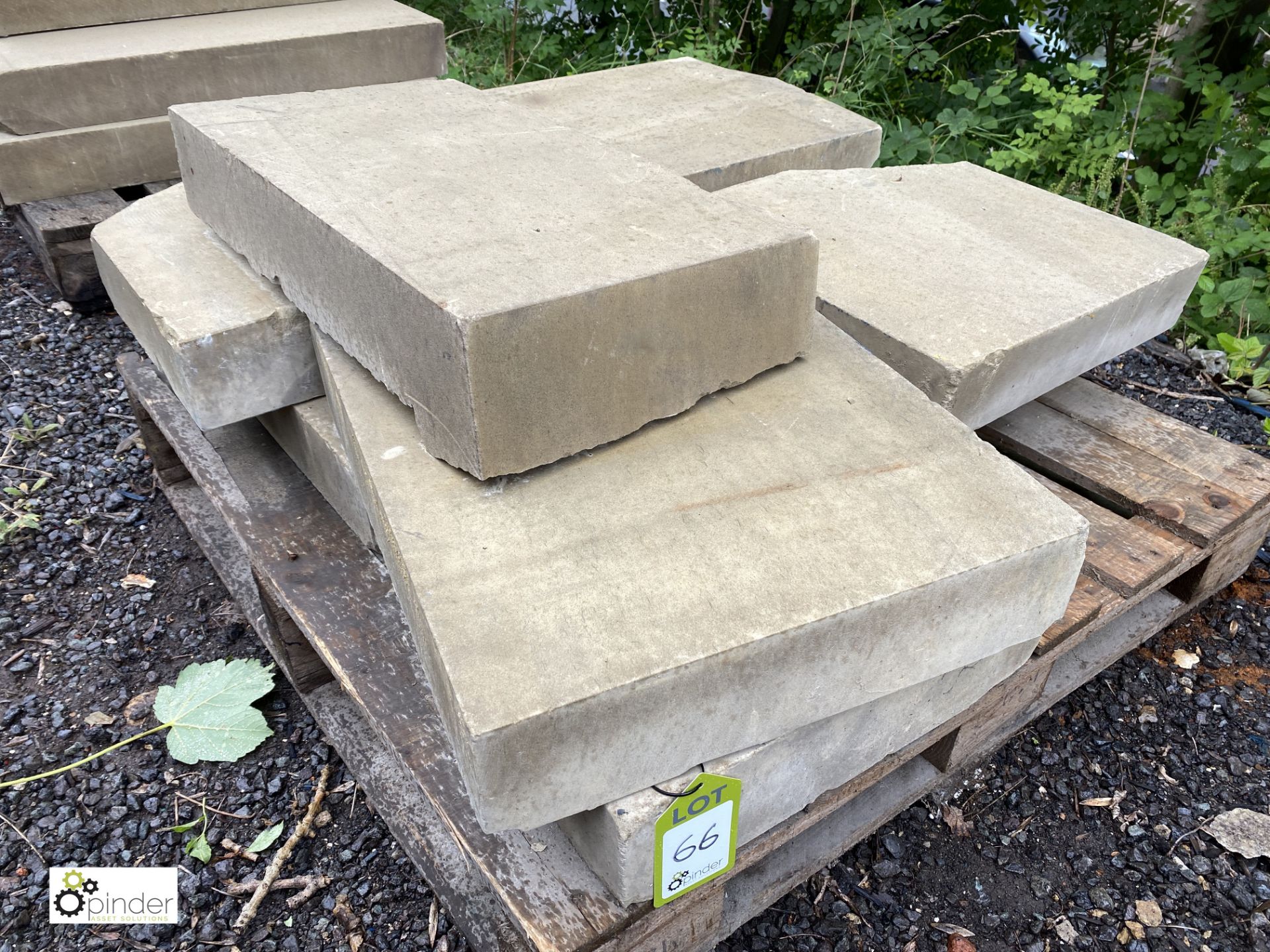 8 various Yorkshire stone Quoin Slabs, to pallet (LOCATION: Woodhead Road)