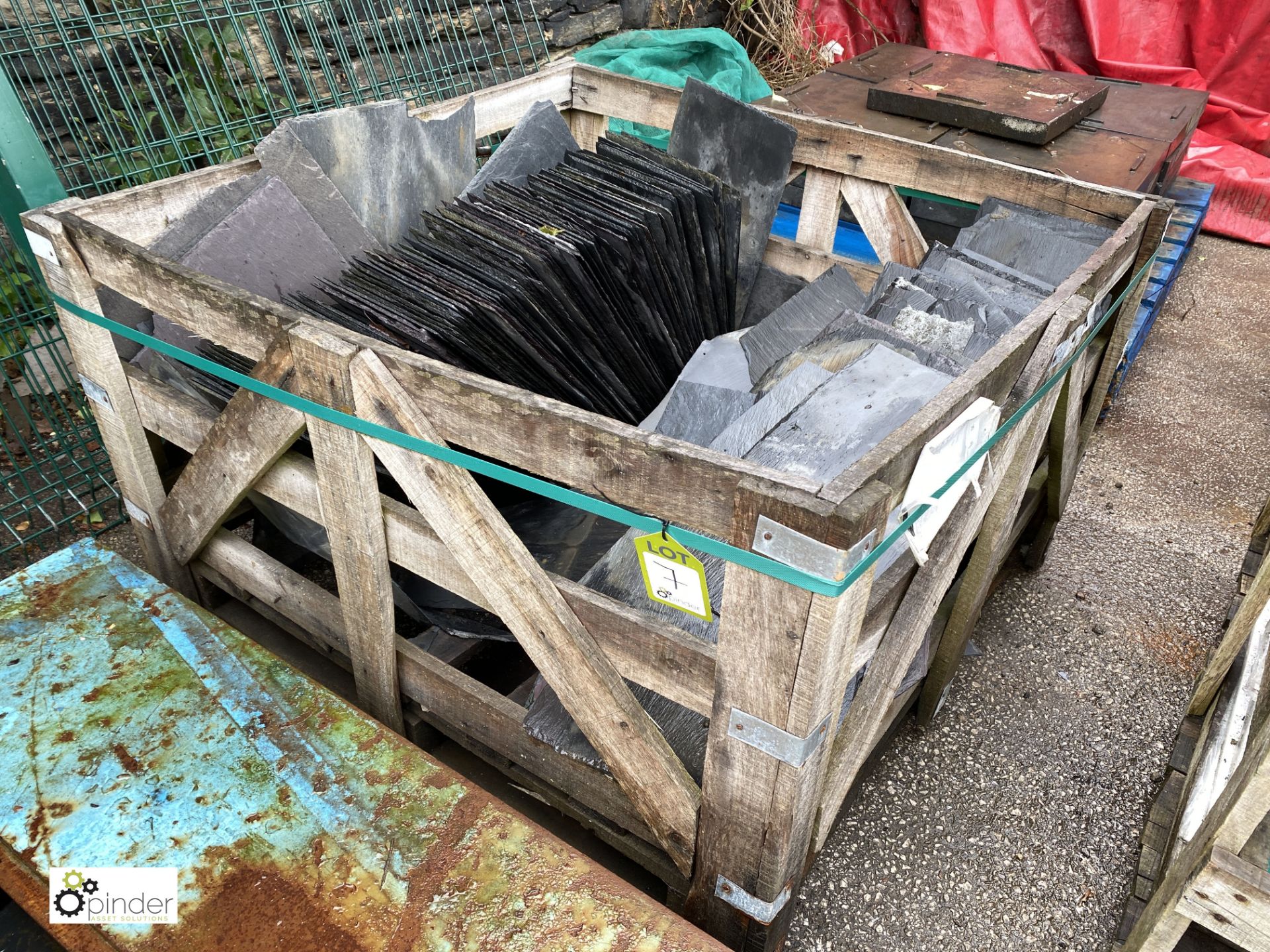 Quantity Roofing Slates, to stillage (LOCATION: Station Lane)