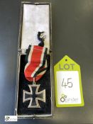 German Iron Cross, marked 1939 with Swastika to one side and 1813 to other side and L712 stamped