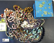 Large quantity Costume Jewellery, to box