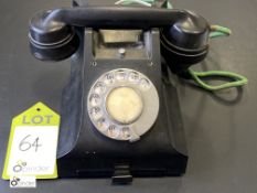 Original Bakelite Telephone, with telephone number drawer