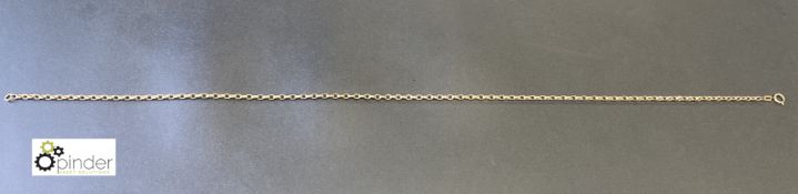 Ladies 9 carat gold Necklace, 18in, approx. 9g