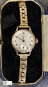 Vertex gold Ladies Watch, marked 12 carat rolled gold, Swiss made, hallmarked Birmingham 1876
