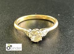Solitaire diamond gold Ring
