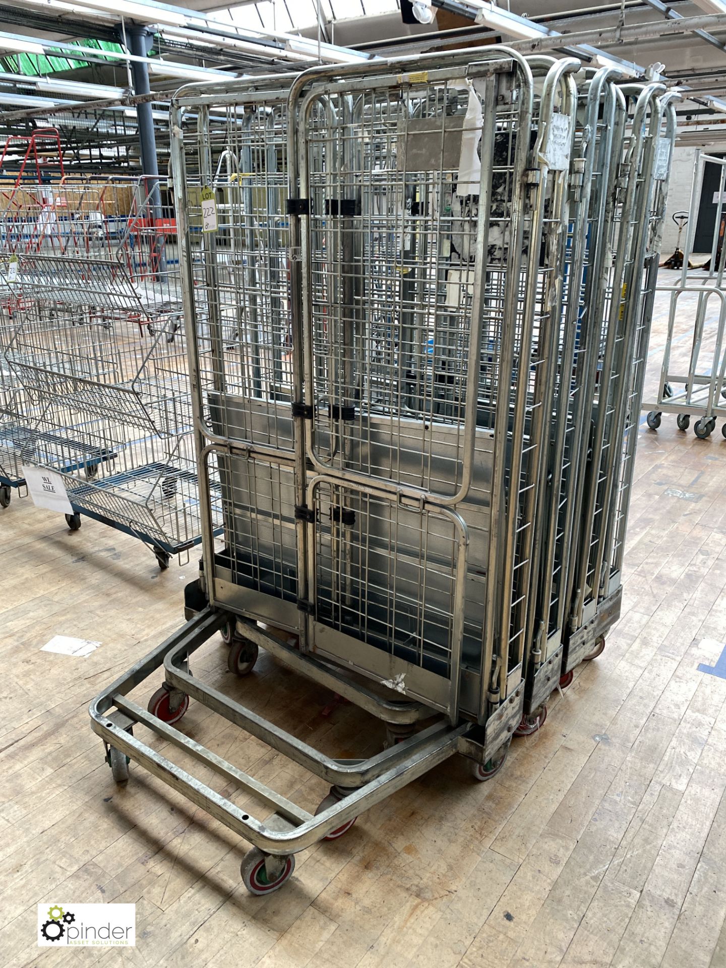 4 mobile Folding Cages (on first floor) - Image 2 of 2