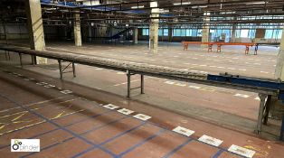 Length Roller Conveyor, 12m long, 440mm roller width (on ground floor)