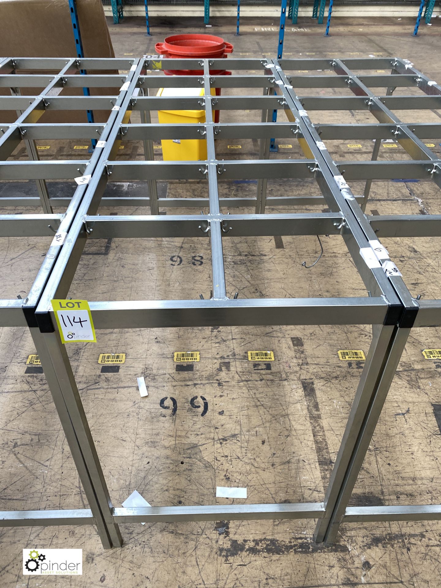 2 steel framed 12-section Bag Packing Frames (on first floor) - Image 2 of 2