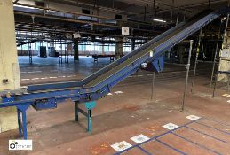 Powered inclined Belt Conveyor, 6.5m long, 2.7m high, 400mm roller width (on ground floor)