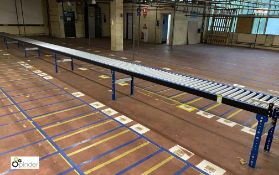 Length Roller Conveyor, 15m long, 500mm roller width, recently installed (on ground floor)