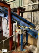 Powered inclined Belt Conveyor, 4300mm x 480mm (please note the purchaser will need to provide a