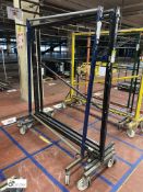 4 various mobile Garment Rails (on ground floor)