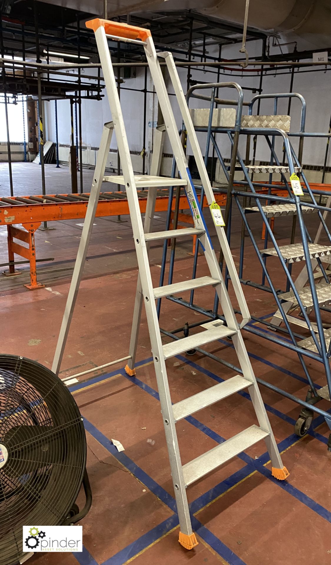 Slingsby aluminium 6-tread Stepladder (on ground floor)