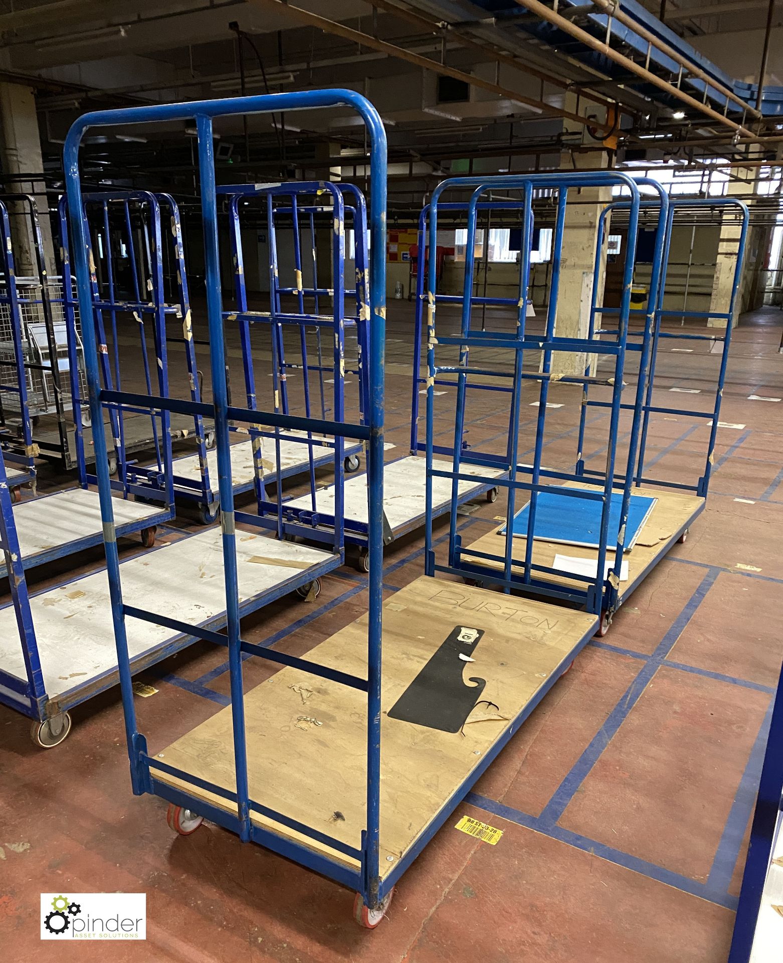 2 steel framed Box Transport Trolleys (on ground floor) - Image 2 of 2