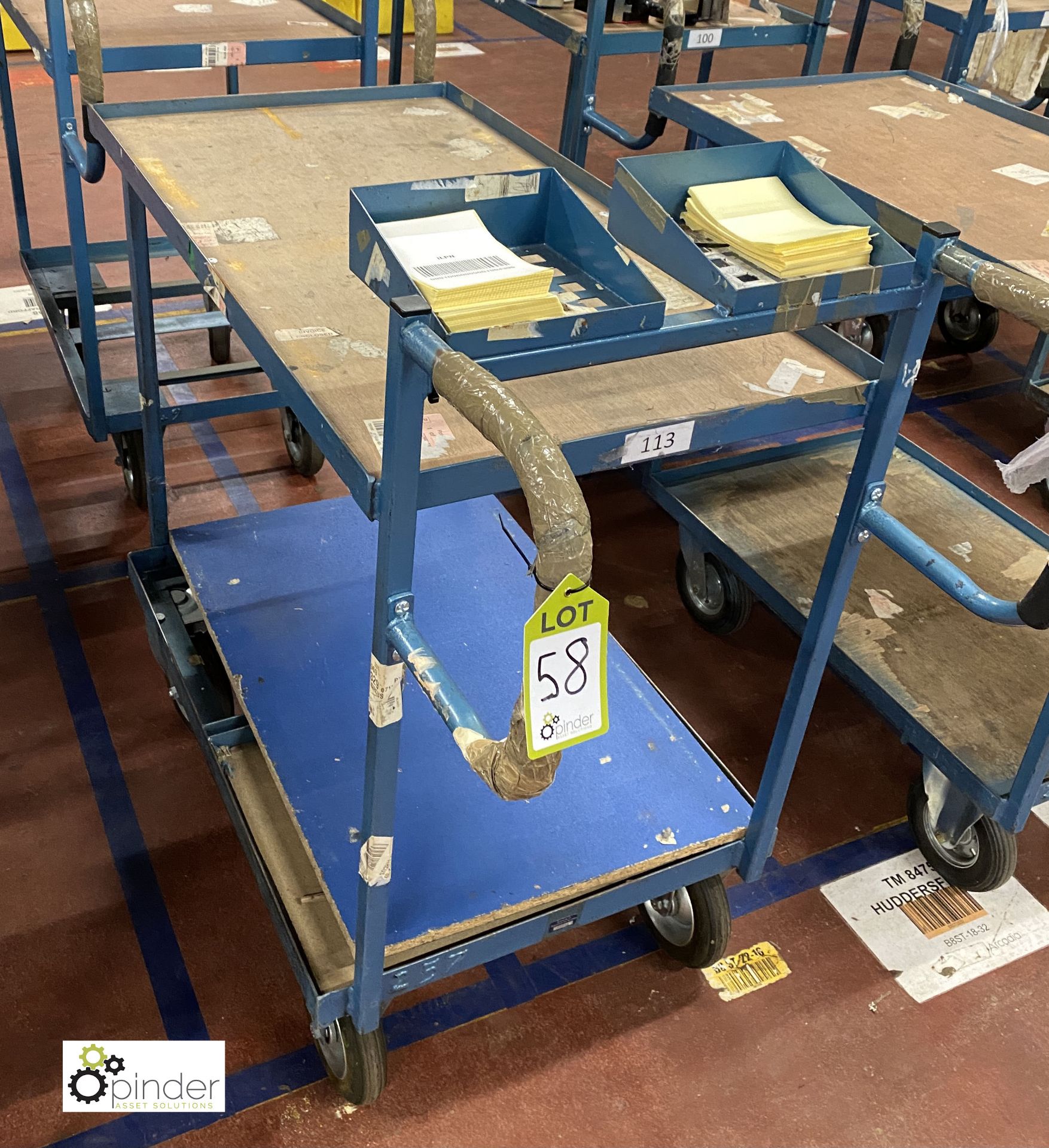 2 tubular framed 2-tier Work Trolleys (on ground floor)