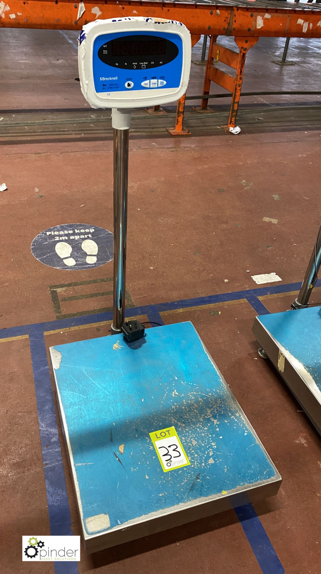 Brecknell S100 Platform Scales, 75kg x 0.01kg (on ground floor)