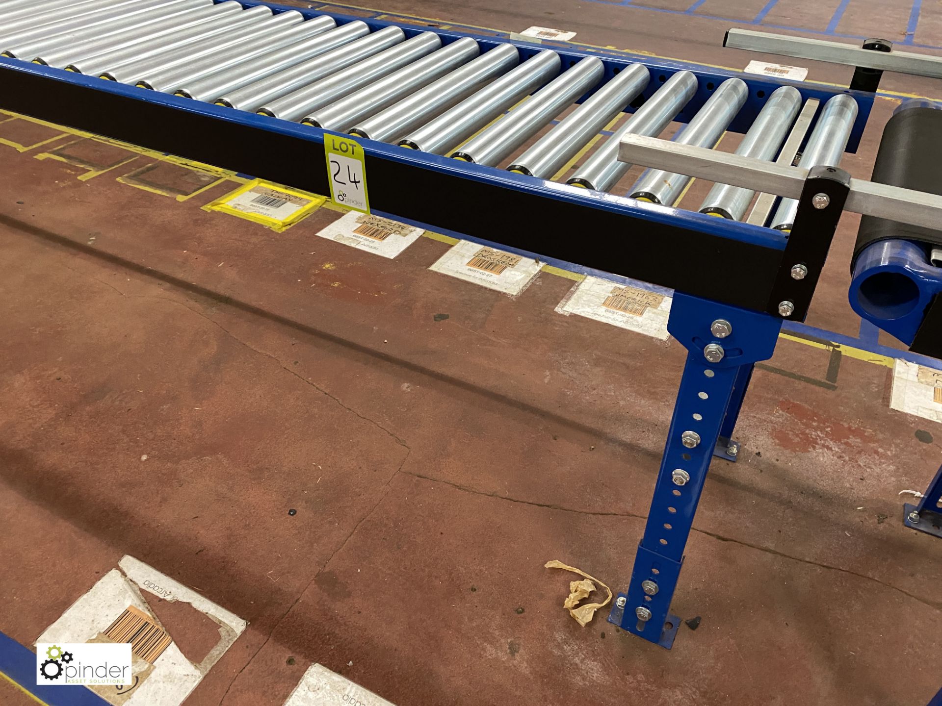 Length Roller Conveyor, 15m long, 500mm roller width, recently installed (on ground floor) - Image 2 of 5