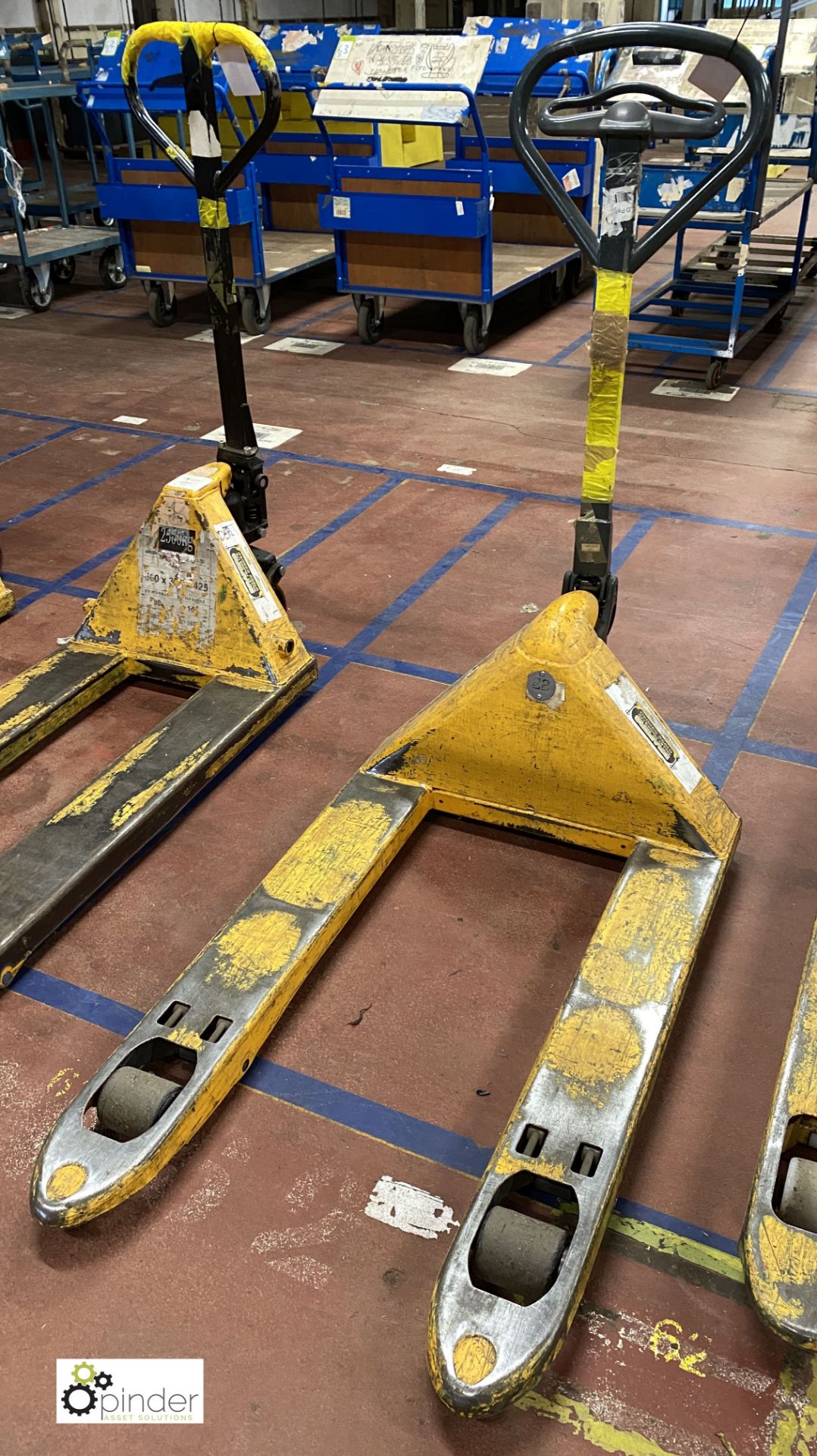 Jungheinrich wide tine Pallet Truck (on ground floor)