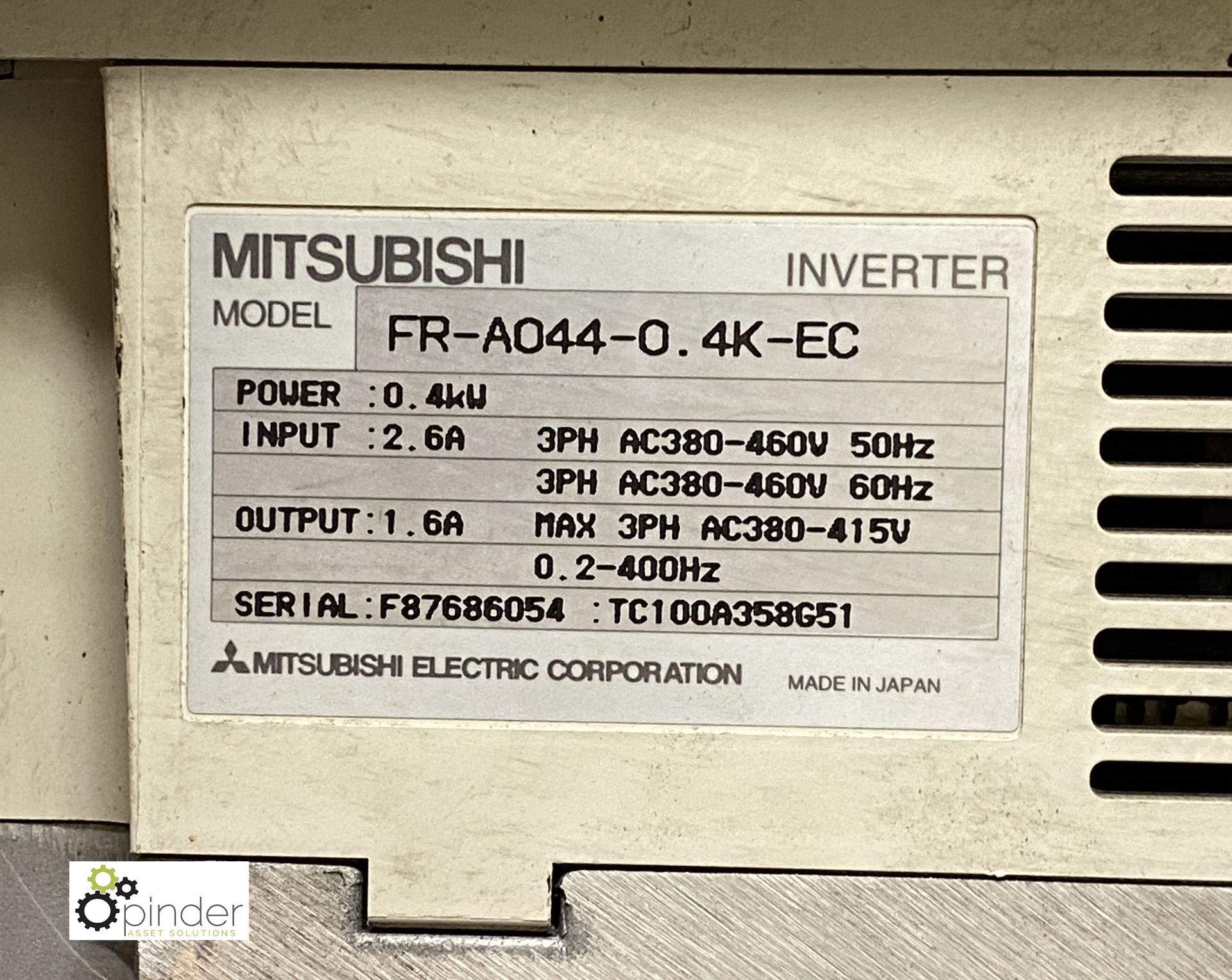 Mitsubishi FR-A044 Inverter - Image 2 of 2