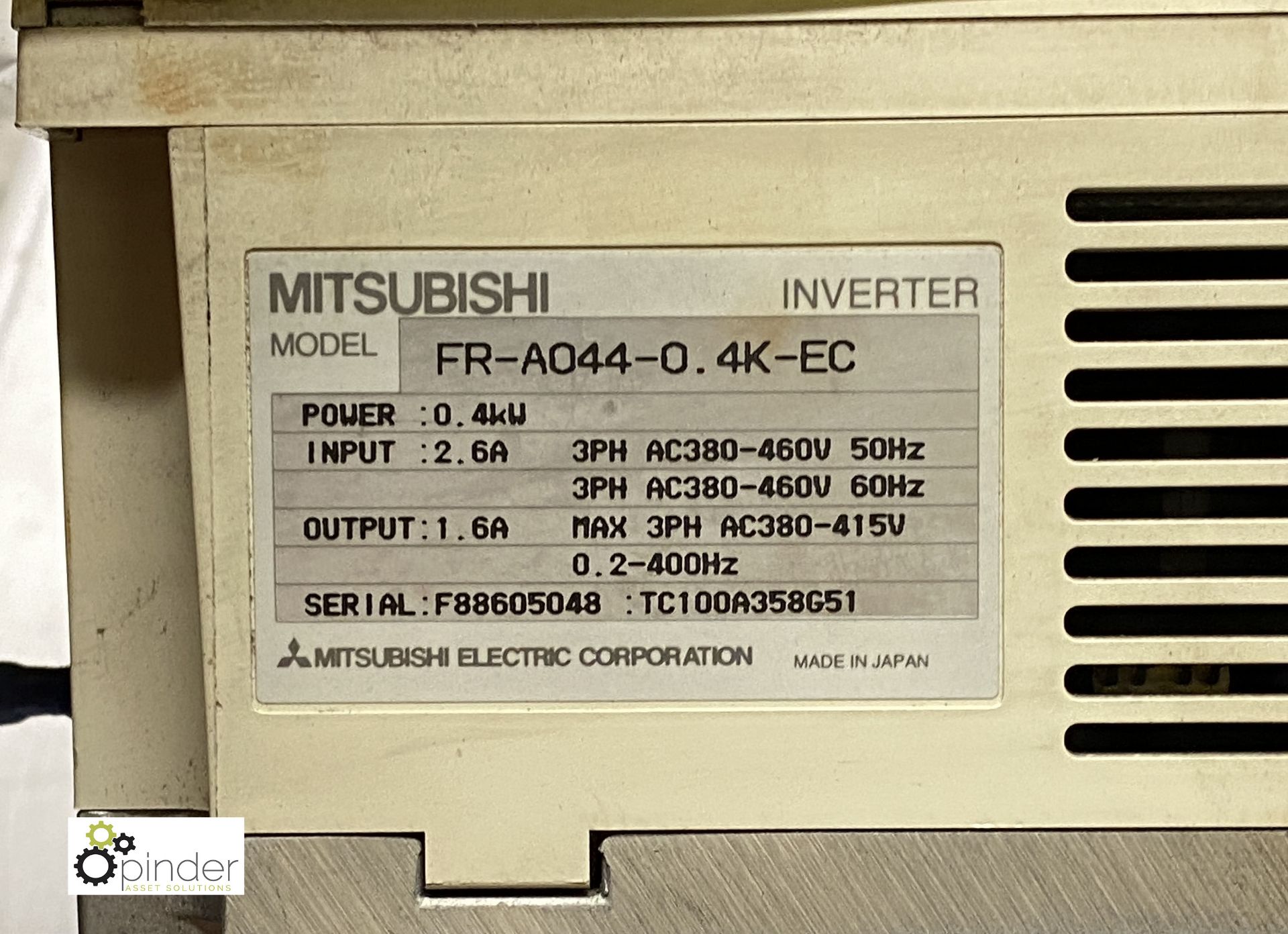 Mitsubishi FR-A044 Inverter - Image 2 of 2