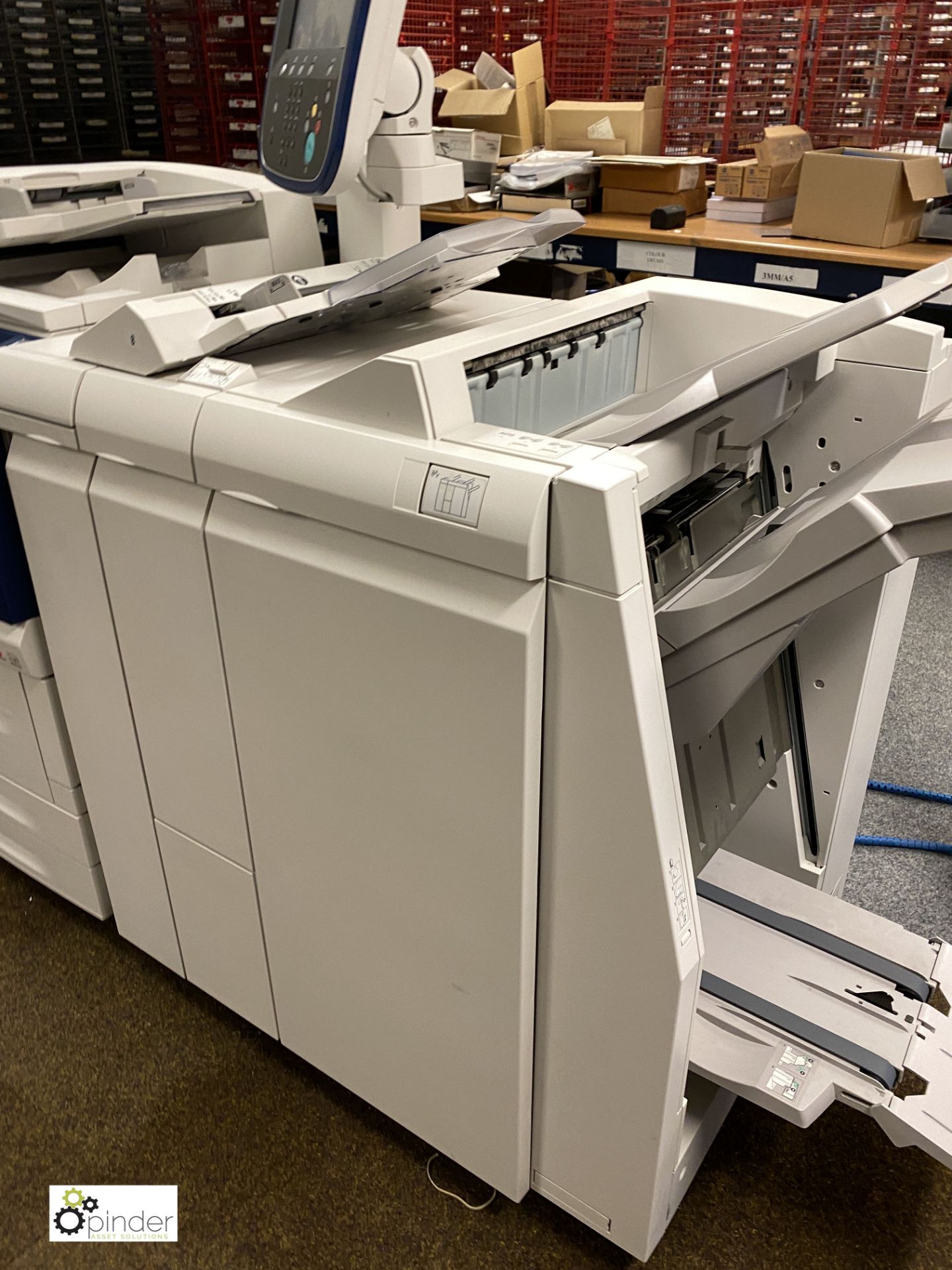 Xerox D110 Mono Digital Press comprising EX125 Fiery RIP, JCF-1 double tray oversized high - Image 12 of 12