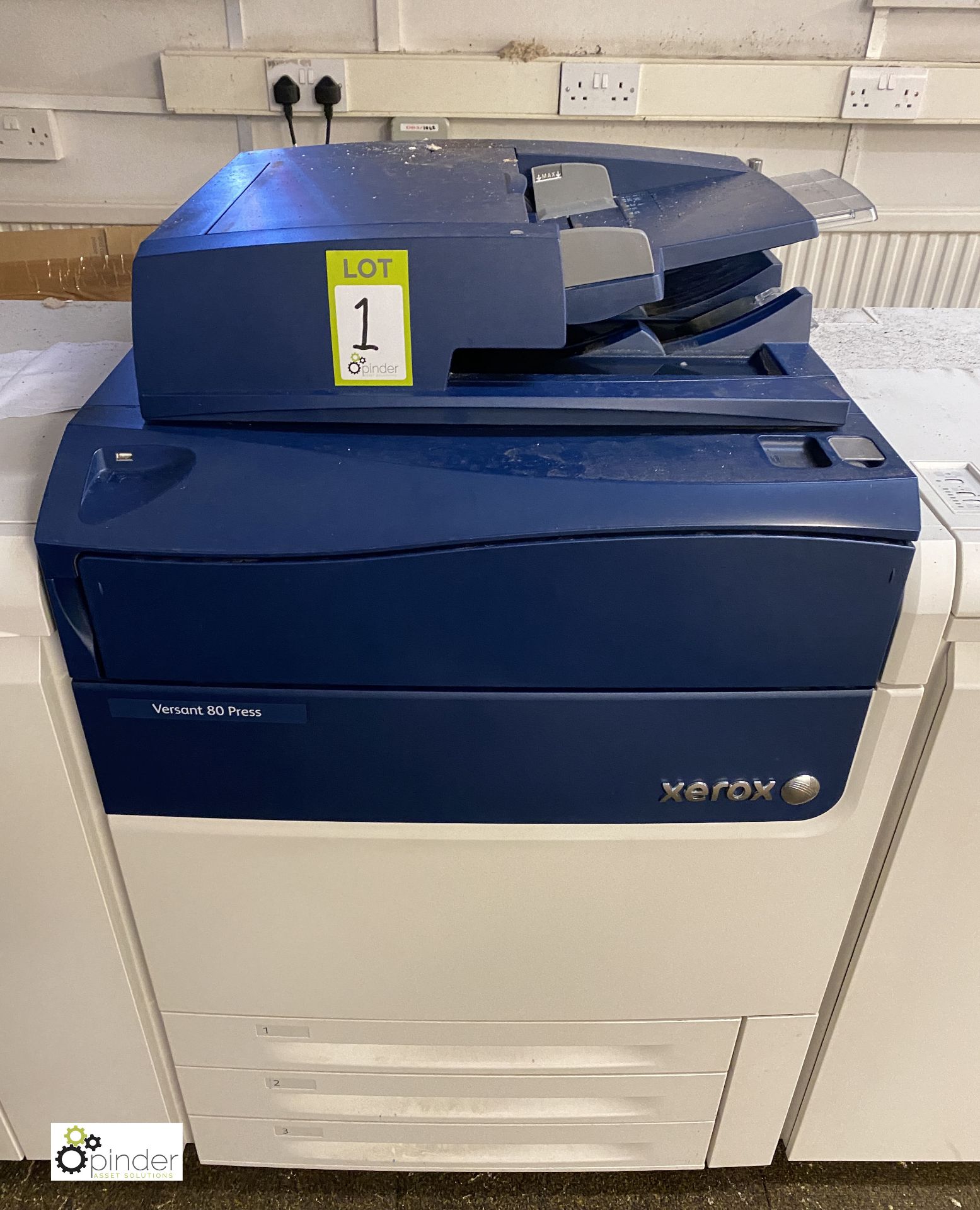 Xerox Versant 80 Digital Press, comprising Xerox EX80 Fiery, Paperdeck A-CF01, Versant 80 JB240 - Image 10 of 28