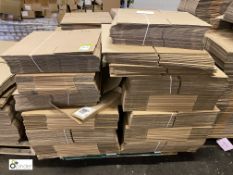 Quantity unused flat pack corrugated Cardboard Boxes, Lids, etc