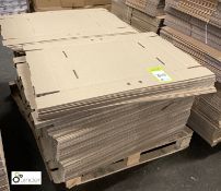 Quantity unused flat pack corrugated Cardboard Boxes, Lids, etc