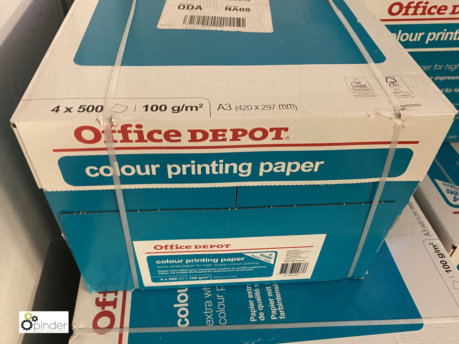 10 boxes Office Depot A3 Paper, 100g/m², extra white, 4 reams per box - Image 2 of 3