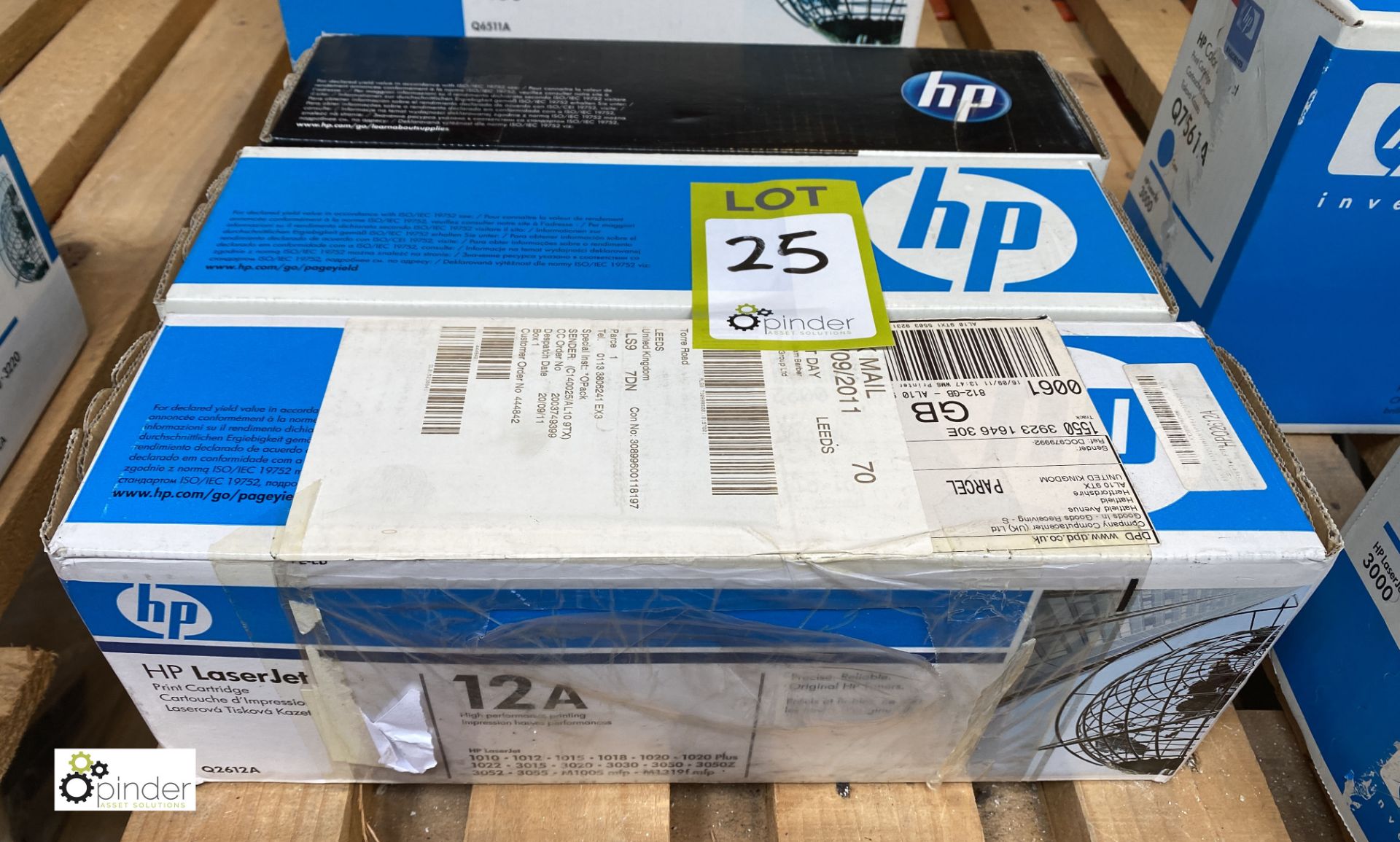 3 HP 12A Print Cartridges, boxed and unused