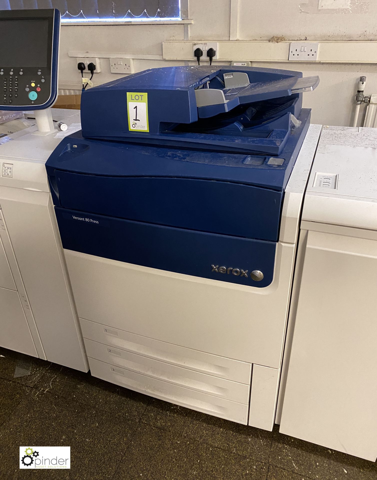 Xerox Versant 80 Digital Press, comprising Xerox EX80 Fiery, Paperdeck A-CF01, Versant 80 JB240 - Image 11 of 28