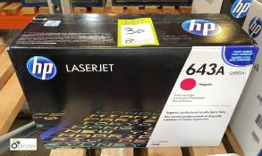 HP 643A Print Cartridge, magenta, boxed and unused