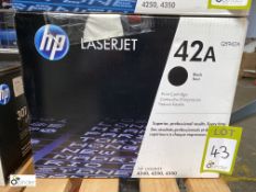 HP 42A Print Cartridge, black, boxed and unused