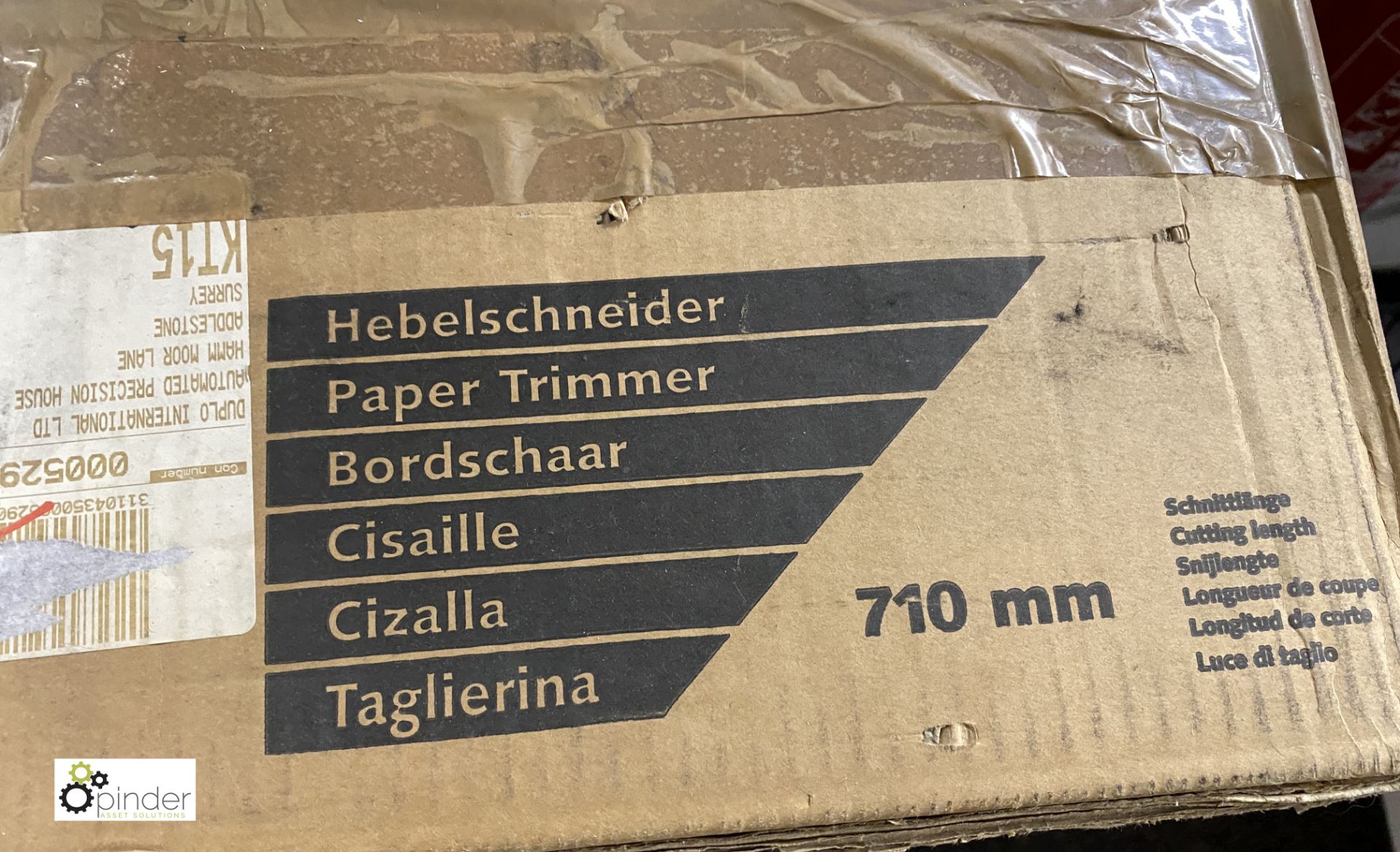 Ideal 1070 manual Paper Trimmer, 710mm cutting length, boxed and unused - Image 4 of 4