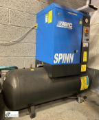 Abac Spinn 5.510 270 receiver mounted Packaged Air Compressor, 10bar, 81hours, year 2018