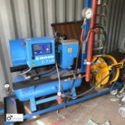 Mobile Air Pressure Generation Rig with Boge C7LR receiver mounted air compressor, 10bar, year 2014,