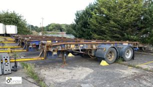 Don-Bur DC18BT twin axle draw bar Demount Trailer, year 2006, 18tonne GVW, registration C225274,