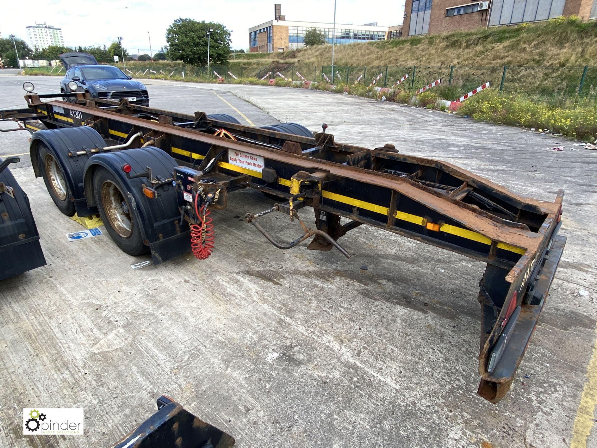 Don-Bur DC18CK twin axle draw bar Demount Trailer, year 2012, 18tonne GVW, registration C333921, - Image 6 of 10