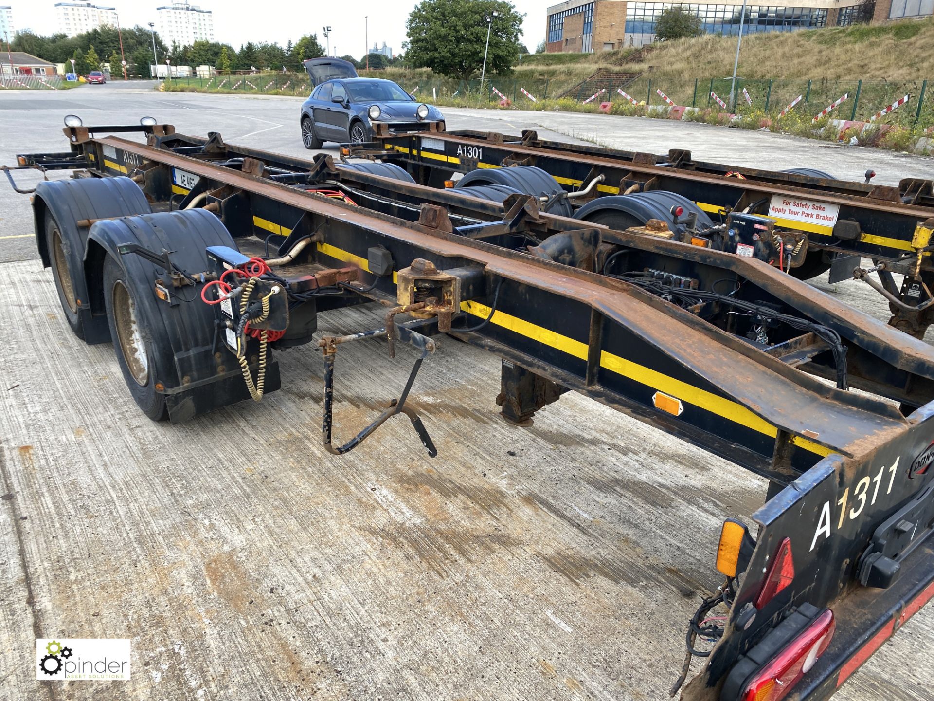 Don-Bur DC18CK twin axle draw bar Demount Trailer, year 2012, 18tonne GVW, registration C333931, - Image 6 of 10