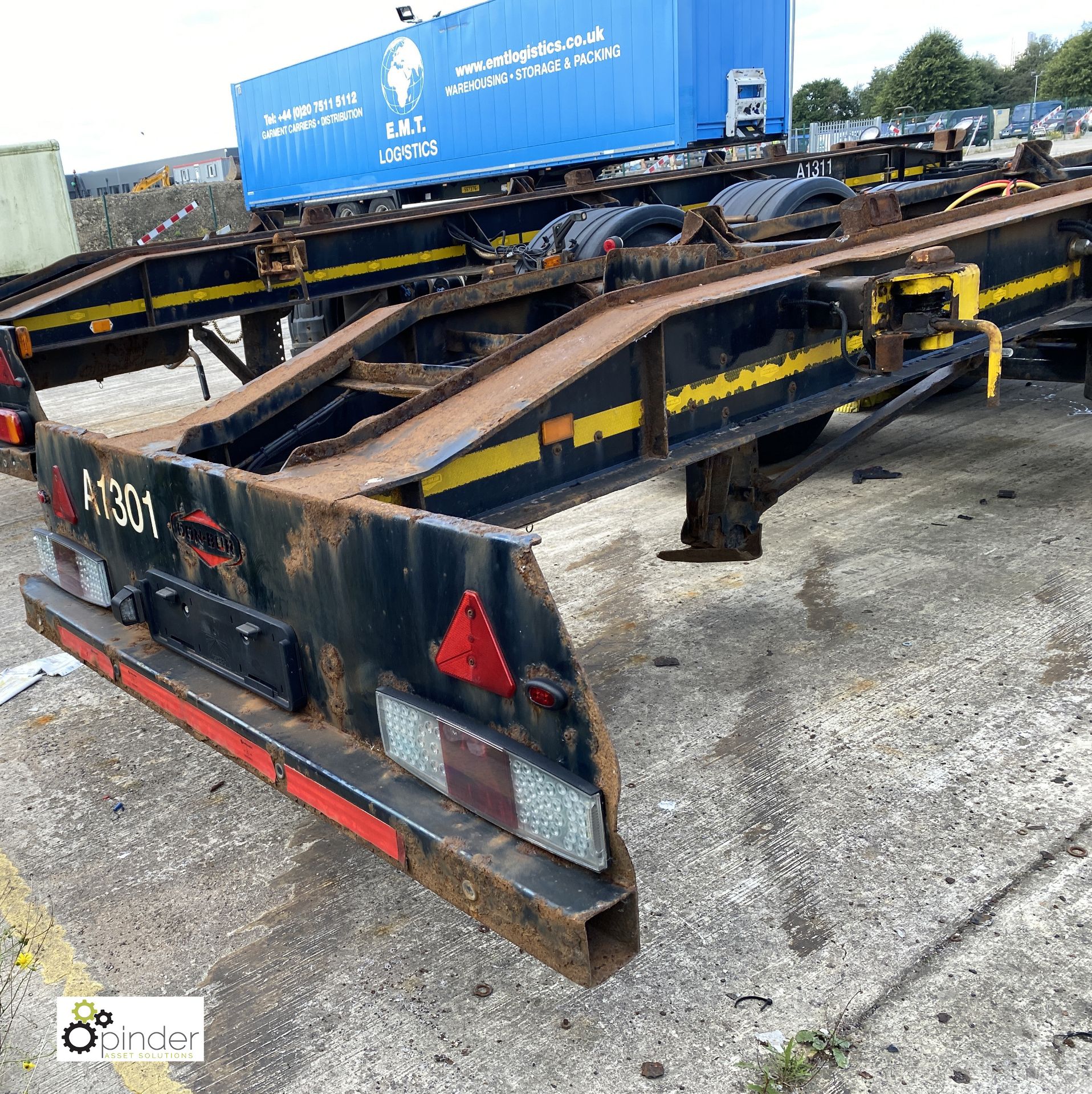 Don-Bur DC18CK twin axle draw bar Demount Trailer, year 2012, 18tonne GVW, registration C333921, - Image 4 of 10