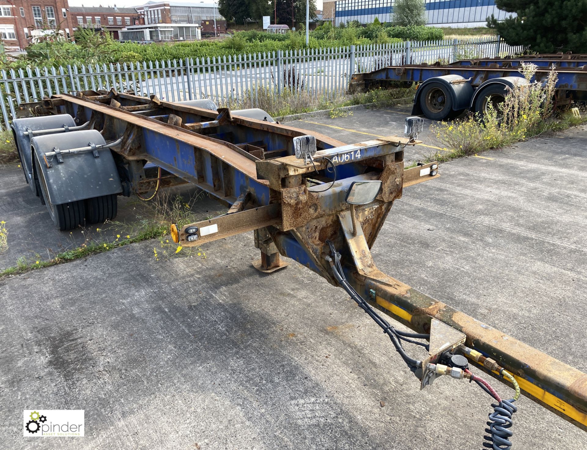 Don-Bur DC18BT twin axle draw bar Demount Trailer, year 2006, 18tonne GVW, registration C225279, - Image 3 of 5