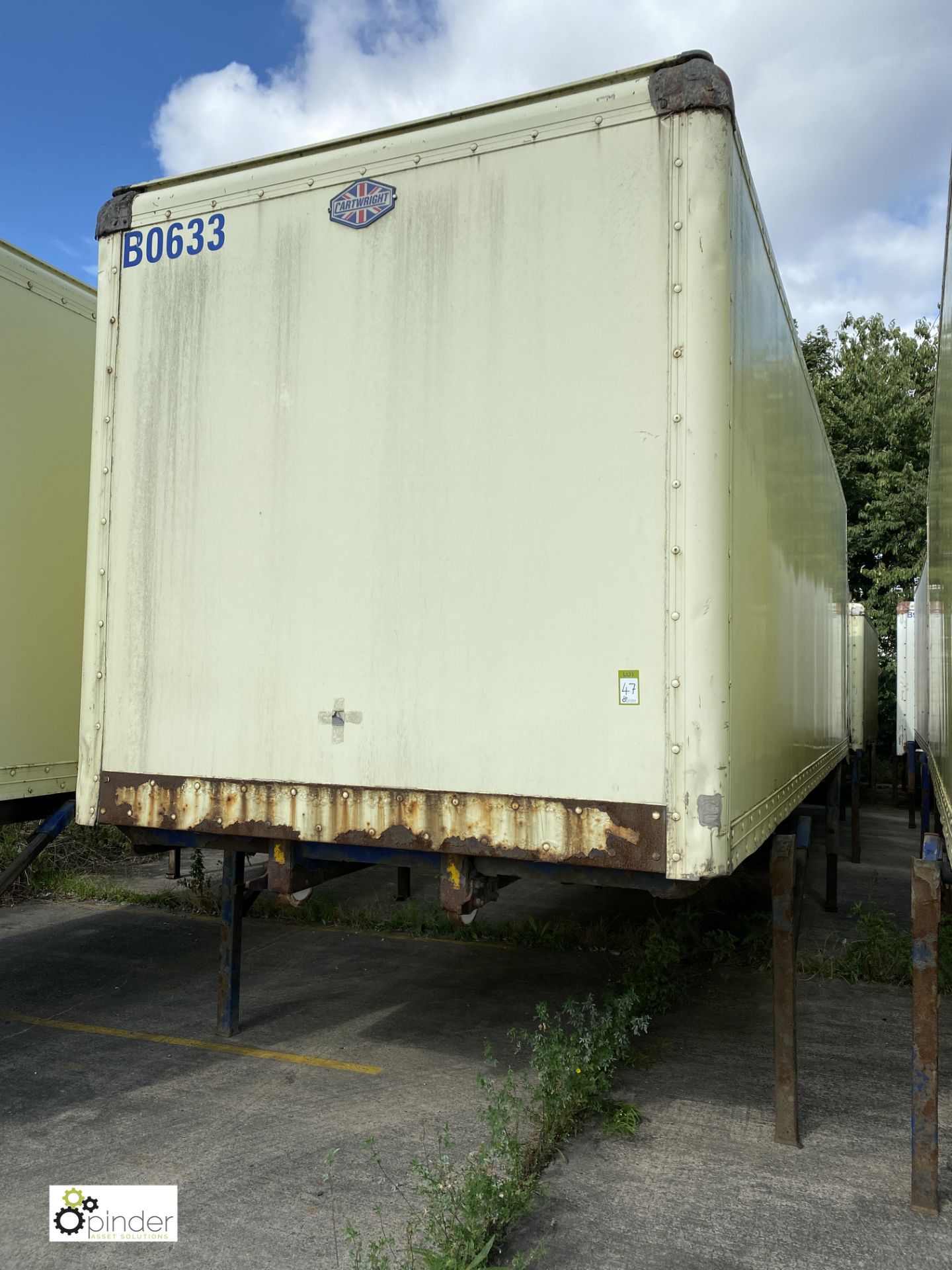 Cartwright Demountable Box, 7550mm x 2550mm, fleet number ARCB0633