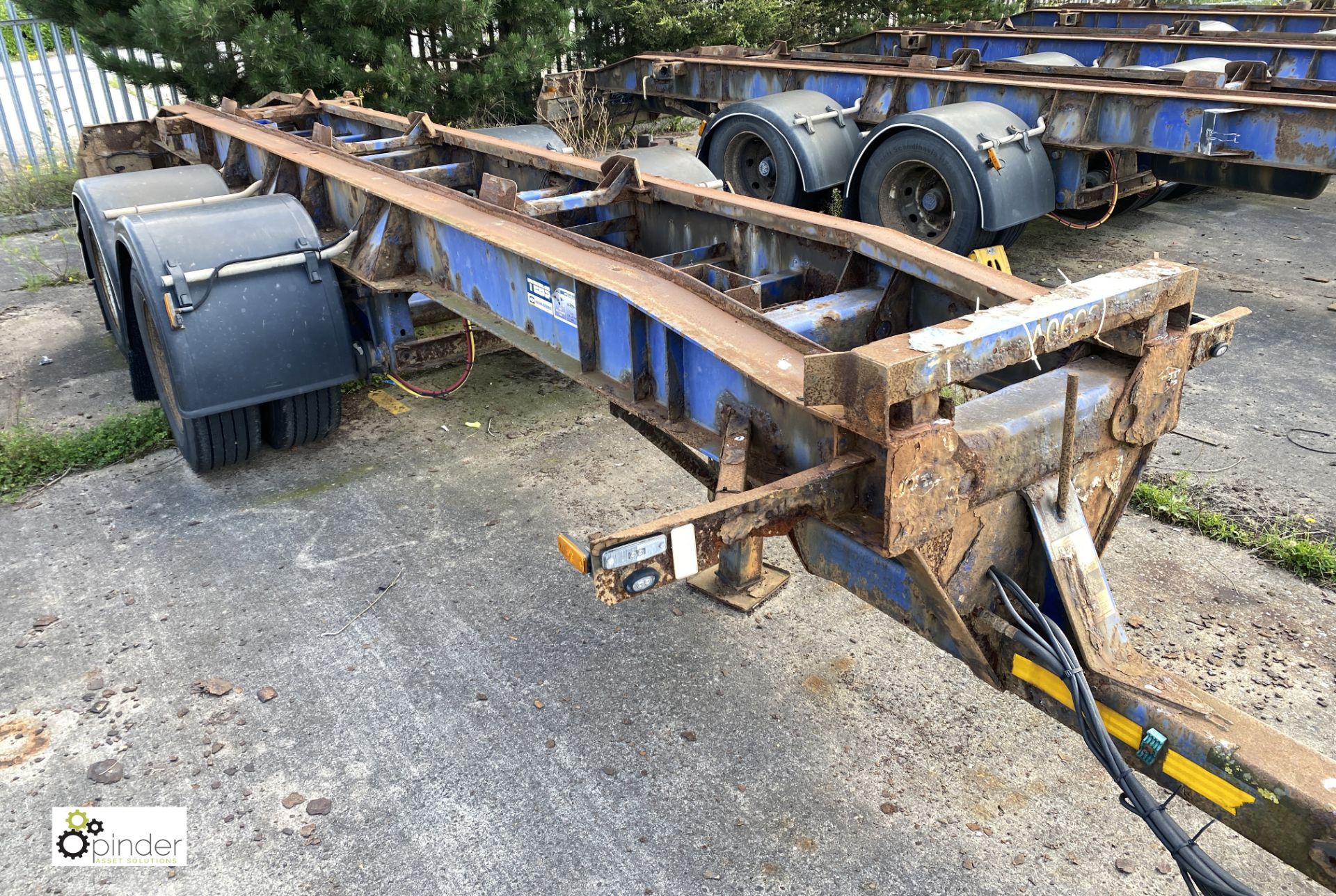 Don-Bur DC18BT twin axle draw bar Demount Trailer, year 2006, 18tonne GVW, registration C225268, - Image 5 of 5