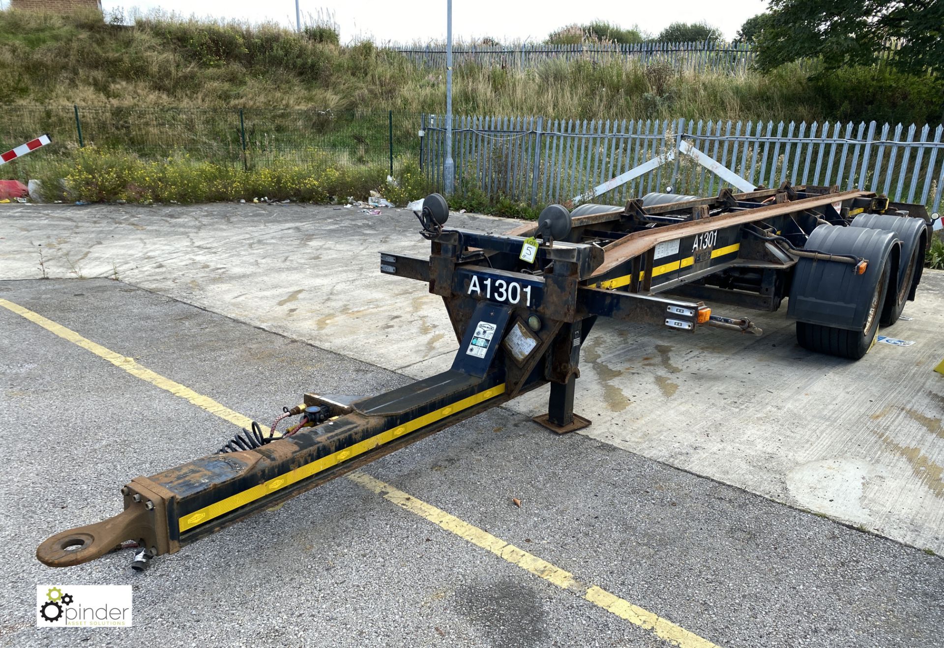 Don-Bur DC18CK twin axle draw bar Demount Trailer, year 2012, 18tonne GVW, registration C333921,